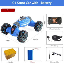 Load image into Gallery viewer, The KedStore BLUE C1 1B Hand Controlled Remote Control Stunt Car MINI 4WD RC | TheKedStore