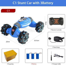 Load image into Gallery viewer, The KedStore BLUE C1 3B Hand Controlled Remote Control Stunt Car MINI 4WD RC | TheKedStore