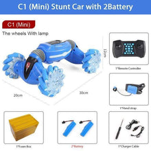 Load image into Gallery viewer, The KedStore BLUE C1Mini 2B Hand Controlled Remote Control Stunt Car MINI 4WD RC | TheKedStore