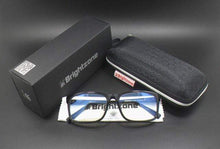 Load image into Gallery viewer, The KedStore Bright black Case 2 Glasses with Anti Blue Light Blocking Filter - Reduces Digital Eye Strain - Clear Regular Computer Gaming Glasses