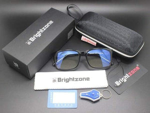 The KedStore Bright black Fullset Glasses with Anti Blue Light Blocking Filter - Reduces Digital Eye Strain - Clear Regular Computer Gaming Glasses