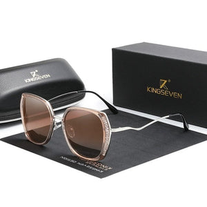 The KedStore Brown Frame Gradient N7832 KINGSEVEN Women's Sunglasses Gradient Polarized Lens Butterfly Oculos Feminino | TheKedStore