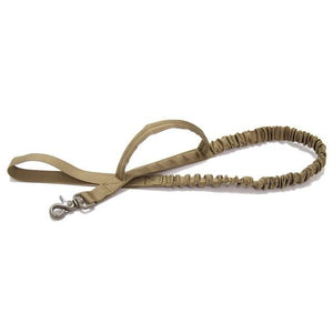 The KedStore Brown Tactical Bungee Dog Leash + Handle Quick Release Cat Dog Leash Elastic Leads Rope / Correa de perro bungee táctico|  TheKedStore