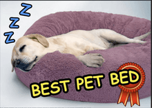Load image into Gallery viewer, The KedStore Calming Dog Bed For Anxiety Relieving &amp; Cuddling Your Pet In Round Orthopedic Soft Long Plush Cat Dog Bed Cushion