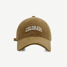 Load image into Gallery viewer, The KedStore COLORADO-brown / Adjustable Outdoor Cotton Girls Baseball Caps Solid Embroidery Men Women Cap Hip Hop Sunscreen Adjustable Snapback Teens Baseball Hats M043