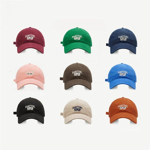 The KedStore Cotton Men Women Girls Baseball Caps Solid Embroidery Cap Adjustable Baseball Hats