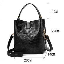 Load image into Gallery viewer, The KedStore Crocodile Pattern Handbag Shoulder Messenger Bag