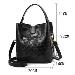 The KedStore Crocodile Pattern Handbag Shoulder Messenger Bag