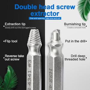 Damaged Screw Extractor / Drill Bit Extractor / Drill Set Bolt Extractor / Bolt Stud Remover Tool - 5pcs