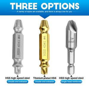 The KedStore Damaged Screw Extractor / Drill Bit Extractor / Drill Set Bolt Extractor / Bolt Stud Remover Tool - 5pcs