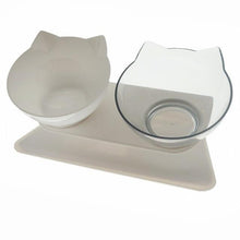Load image into Gallery viewer, The KedStore Double Mixed Color Non-Slip Cat and Dog Plastic Bowl With Stand
