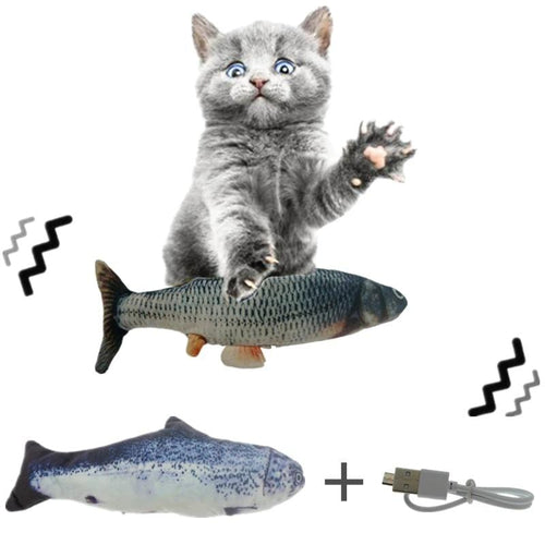 Electronic Pet Cat Toy Electric USB Charging Simulation Fish Toys For Dog Cat