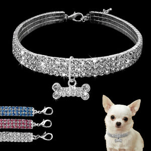 The KedStore Exquisite Bling Crystal Dog Collar-2