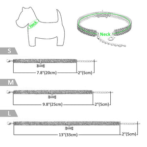 Exquisite Bling Crystal Dog Collar