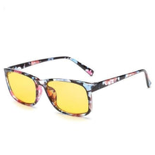 Load image into Gallery viewer, The KedStore Floral Yellow Lens Glasses with Anti Blue Light Blocking Filter - Reduces Digital Eye Strain - Clear Regular Computer Gaming Glasses