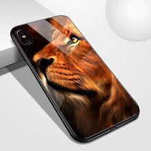 Load image into Gallery viewer, The KedStore for 11 pro max / 03168 / Glass case iPhone glass / TPU back cover Lion anime phone case