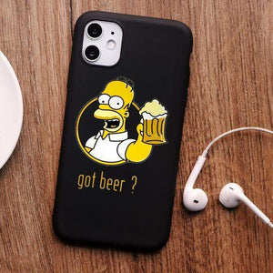 The KedStore For 7 Plus 8 Plus / tpu A1280-black Homer J Simpson funny Bart Simpson Coque Cartoon Phone Case For iPhone 11 PRO MAX 6s 8 7 Plus | TheKedStore