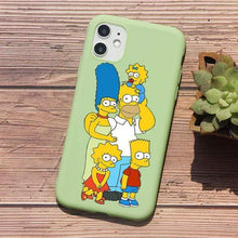 Load image into Gallery viewer, The KedStore For iPhone 11 / tpu Q826-green Homer J Simpson funny Bart Simpson Coque Cartoon Phone Case For iPhone 11 PRO MAX 6s 8 7 Plus | TheKedStore