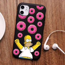 Load image into Gallery viewer, The KedStore For iPhone 6 6S / tpu A1260-black Homer J Simpson funny Bart Simpson Coque Cartoon Phone Case For iPhone 11 PRO MAX 6s 8 7 Plus | TheKedStore