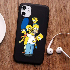 The KedStore For iPhone 6 6S / tpu A1272-black Homer J Simpson funny Bart Simpson Coque Cartoon Phone Case For iPhone 11 PRO MAX 6s 8 7 Plus | TheKedStore