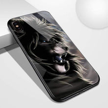 Load image into Gallery viewer, The KedStore for iPhone 7 8 plus / 03163 / Silicon TPU case iPhone glass / TPU back cover Lion anime phone case