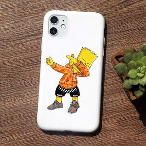 The KedStore For iPhone X or XS / tpu A1257-white Homer J Simpson funny Bart Simpson Coque Cartoon Phone Case For iPhone 11 PRO MAX 6s 8 7 Plus | TheKedStore