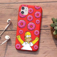Load image into Gallery viewer, The KedStore For iPhone X or XS / tpu A1260-red Homer J Simpson funny Bart Simpson Coque Cartoon Phone Case For iPhone 11 PRO MAX 6s 8 7 Plus | TheKedStore