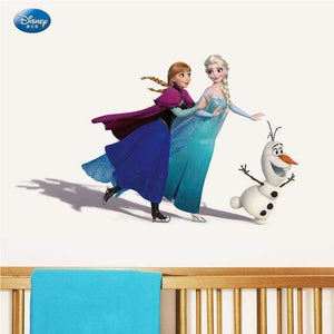 The KedStore FZ006 Elsa Anna princess wall stickers Disney Frozen wall decals.