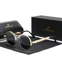 Load image into Gallery viewer, KINGSEVEN High Quality Gothic Steampunk Retro Polarized Sunglasses Vintage Round Metal Frame | TheKedStore