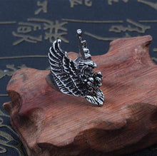 Load image into Gallery viewer, The KedStore Gothic Punk Stainless Steel Ring Retro Rabbit Snake Tiger Wolf Rings Skeleton Devil Evil Eye Ring