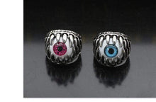 Load image into Gallery viewer, The KedStore Gothic Punk Stainless Steel Ring Retro Rabbit Snake Tiger Wolf Rings Skeleton Devil Evil Eye Ring