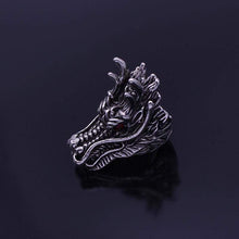 Load image into Gallery viewer, The KedStore Gothic Punk Stainless Steel Ring Retro Rabbit Snake Tiger Wolf Rings Skeleton Devil Evil Eye Ring