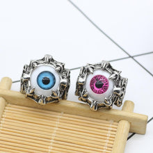 Load image into Gallery viewer, The KedStore Gothic Punk Stainless Steel Ring Retro Rabbit Snake Tiger Wolf Rings Skeleton Devil Evil Eye Ring