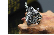 Load image into Gallery viewer, The KedStore Gothic Punk Stainless Steel Ring Retro Rabbit Snake Tiger Wolf Rings Skeleton Devil Evil Eye Ring