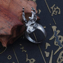 Load image into Gallery viewer, The KedStore Gothic Punk Stainless Steel Ring Retro Rabbit Snake Tiger Wolf Rings Skeleton Devil Evil Eye Ring