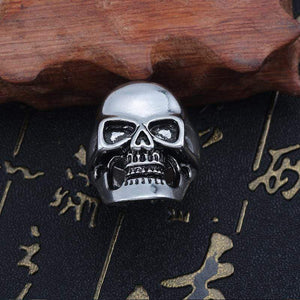 The KedStore Gothic Punk Stainless Steel Ring Retro Rabbit Snake Tiger Wolf Rings Skeleton Devil Evil Eye Ring