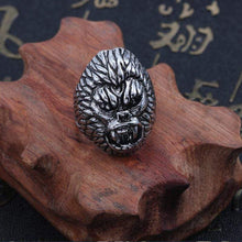 Load image into Gallery viewer, The KedStore Gothic Punk Stainless Steel Ring Retro Rabbit Snake Tiger Wolf Rings Skeleton Devil Evil Eye Ring