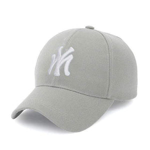 The KedStore Gray Letters Embroidered Adjustable Baseball Cap