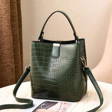 Load image into Gallery viewer, The KedStore Green / (30cm&lt;Max Length&lt;50cm) Crocodile Pattern Handbag Shoulder Messenger Bag