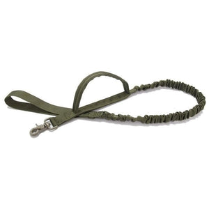 The KedStore Green Tactical Bungee Dog Leash + Handle Quick Release Cat Dog Leash Elastic Leads Rope / Correa de perro bungee táctico|  TheKedStore