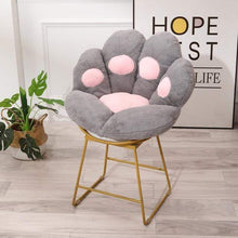 Load image into Gallery viewer, The KedStore Grey / 70x60cm Armchair Seat Cat Paw Cushion for Office Dinning Chair Desk Seat Backrest Pillow Office Seats Massage Cat Paw Cushion Cartoons