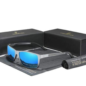 The KedStore Gun Blue KINGSEVEN Men/Women Sunglasses Aluminum Magnesium Polarized | TheKedStore