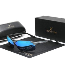 Load image into Gallery viewer, The KedStore Gun Blue KINGSEVEN Polarized Aluminum Sunglasses Mirror Lens | TheKedStore
