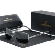 Load image into Gallery viewer, The KedStore Gun Gray KINGSEVEN 2021 Classic Square Polarized Sunglasses Sun Glasses Oculos | TheKedStore