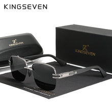 Load image into Gallery viewer, The KedStore Gun Gray KINGSEVEN 2022 Design Sunglasses Polarized Gradient Square Retro Eyewear Okulary