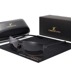 The KedStore Gun Gray KINGSEVEN Brand Design Sunglasses Men Women Square Frame Gafas | TheKedStore