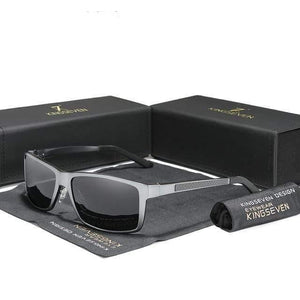 The KedStore Gun Gray KINGSEVEN Men/Women Sunglasses Aluminum Magnesium Polarized | TheKedStore