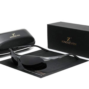 The KedStore Gun Gray KINGSEVEN Polarized Aluminum Sunglasses Mirror Lens | TheKedStore