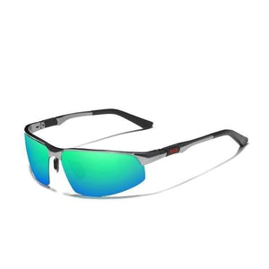 The KedStore Gun Green KINGSEVEN Driving Series Polarized Men Aluminum Sunglasses Blue Mirror Lens Sun Glasses | TheKedStore