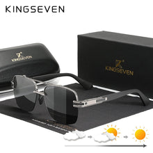 Load image into Gallery viewer, The KedStore Gun Photochromic KINGSEVEN 2022 Design Sunglasses Polarized Gradient Square Retro Eyewear Okulary